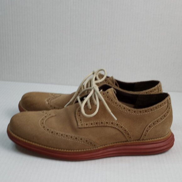Cole Haan Lunargrand Wingtip Milkshake Suede Loafers main image 6